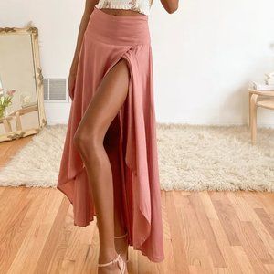Lulu's O'Neill Ambrosio High-Low Maxi Skirt
